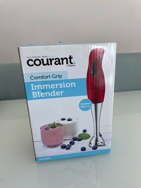 Oura Comfort Grip Immersion Blender - Red brand new! Smoothie maker, dips, blend